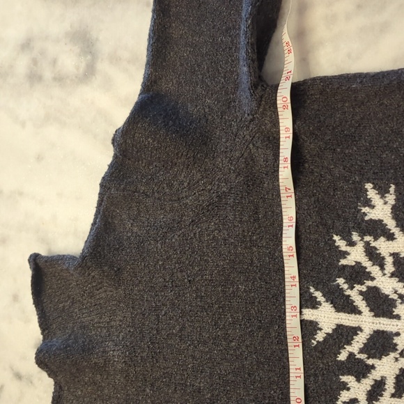 J.Jill snowflake sweater size medium - Picture 4 of 7